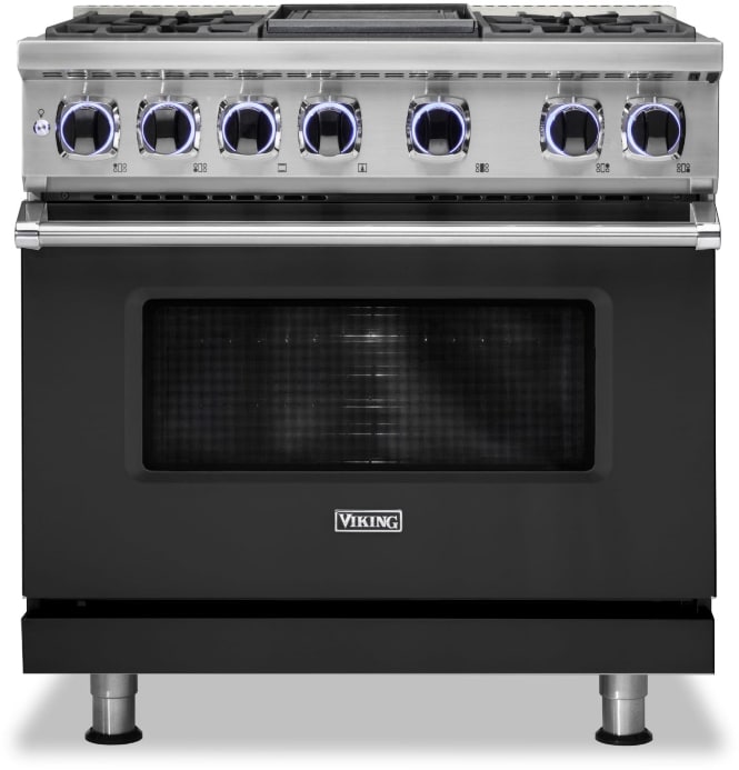 Viking VDR73624GCS 36 Inch Freestanding Dual Fuel Range with 4