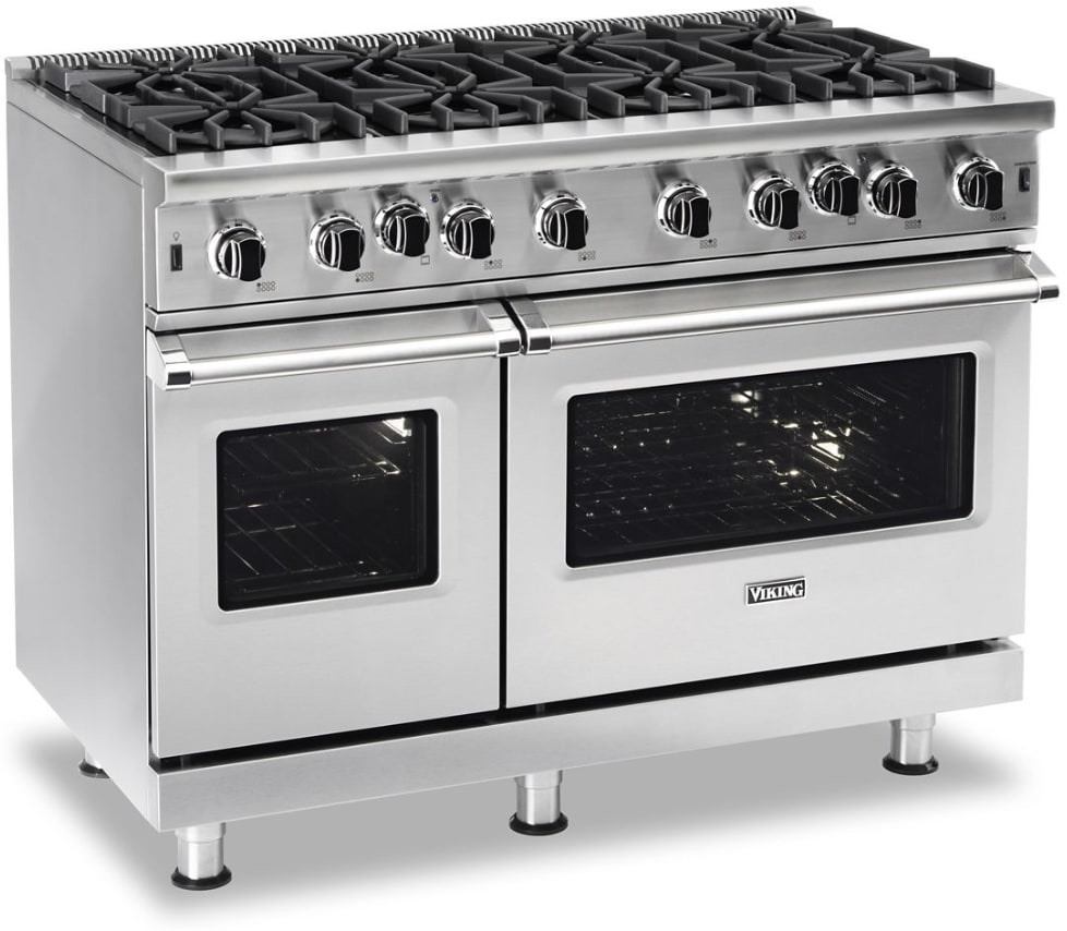 Viking VGIC54828BSS 48 Inch Freestanding Gas Range with 8 Open