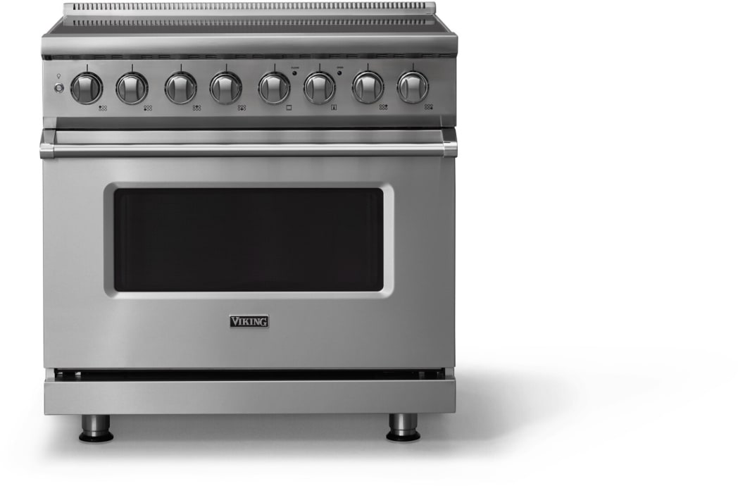 Viking VIR53646BSS 36 Inch Freestanding Induction Range with 6