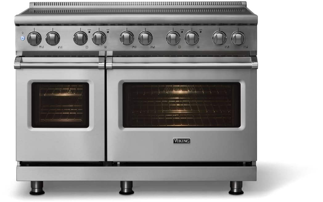 Viking VIR54846BSS 48 Inch Freestanding Induction Range with 6