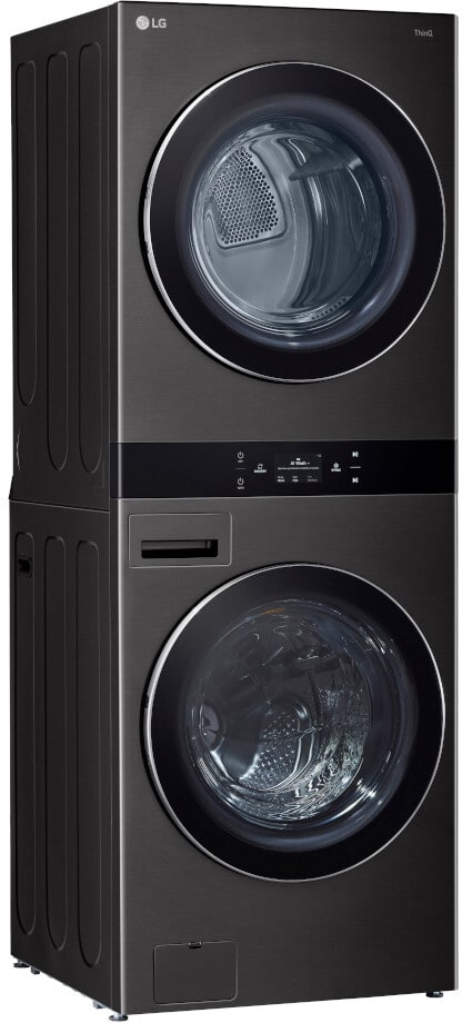 LG WKEX300HBA 27 Inch Smart Electric Single Unit WashTower LG WKEX300HBA 27 Inch Smart Electric Single Unit WashTower
