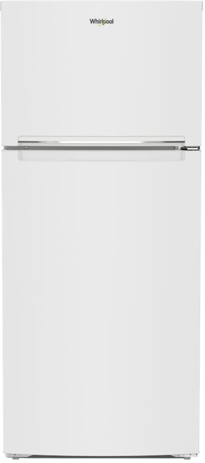 Whirlpool WRTX5028PW 28 Inch Freestanding Top Freezer Refrigerator with 16.3 cu. ft. Total Capacity Glass Shelves Gallon Door Bin Flexi Slide Bin