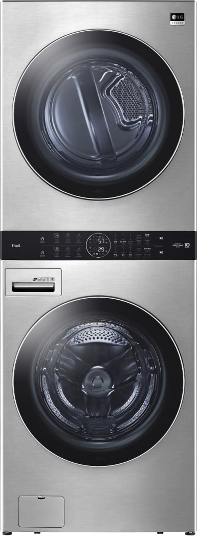 LG WSGX201HNA 27 Inch Smart Gas WashTower with 5.0 cu. ft. Washer