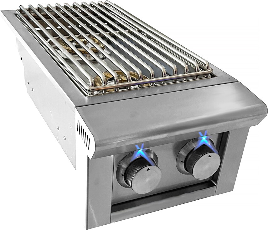 XO XOGSIDEBXLTN 13 Inch Built-In Double Side Burner with 2