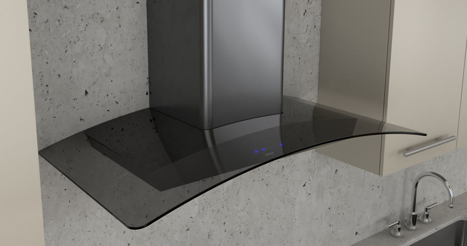 Zephyr ZRVE30BBSGG 30 Inch Wall Mount Chimney Hood with