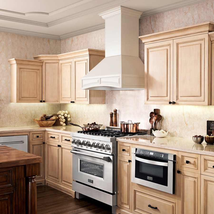 ZLINE 321TT30 30 Inch Designer Series Wooden Wall Mount Range Hood