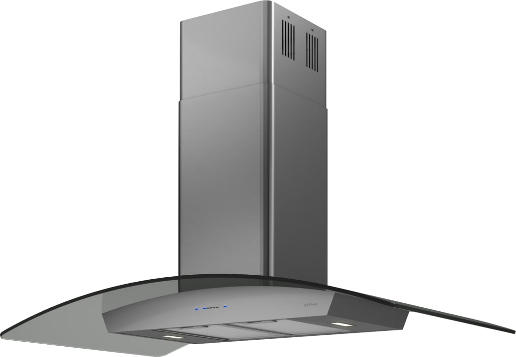 Zephyr ZREM90BBSGG Ravenna Island Mount Range Hood with 5