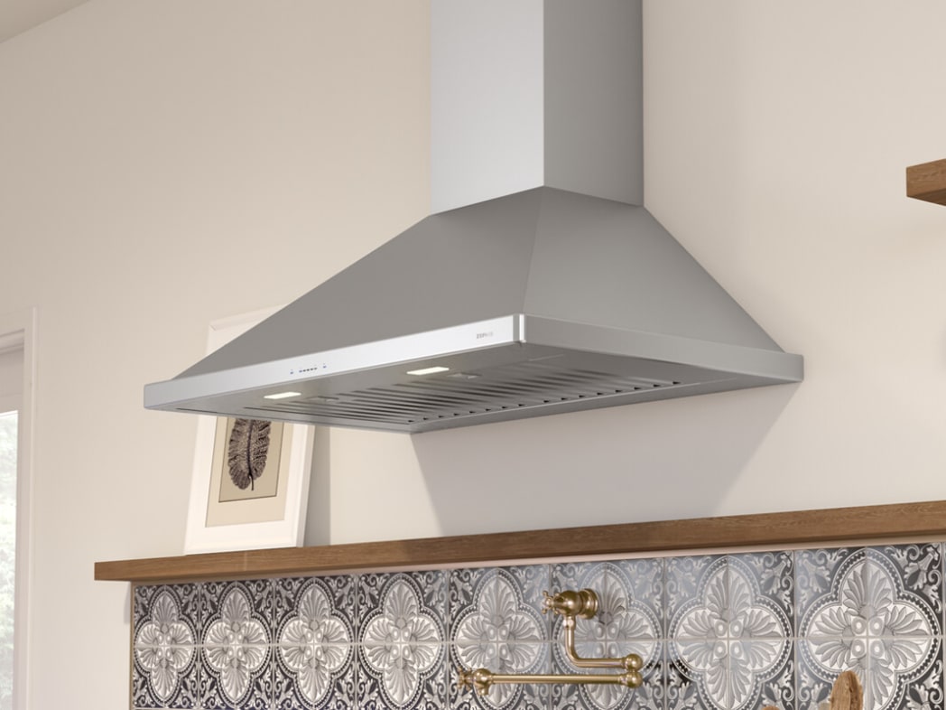 蓮ページ Zephyr ZSIE36BSES Wall Mount Chimney Range Hood with 400 CFM