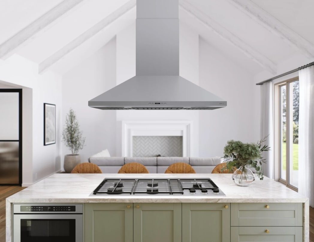 Zephyr ZSLE42DS Island Mount Range Hood with 5-Speed/1200CFM