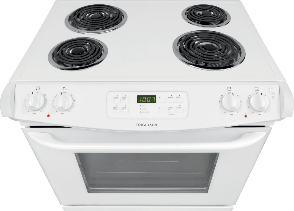 Frigidaire FFED3015PW 30 Inch Dropin Electric Range with 4 Coil