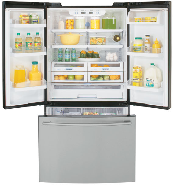 LG LFC25760ST 25 Cu. Ft. French Door Refrigerator with Glide N' Serve