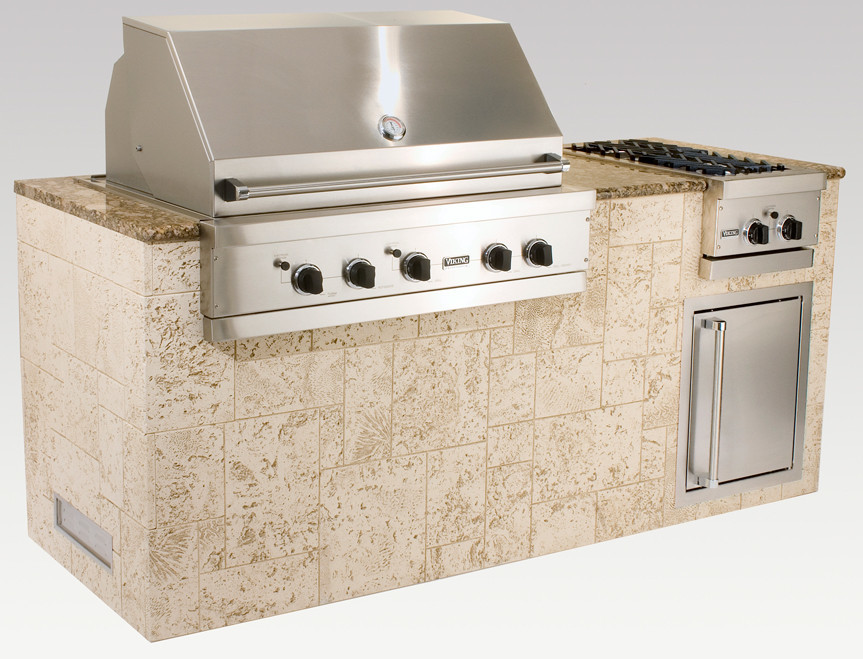 Viking OMI07202VKKL 72 Inch Outdoor Island Package with 30 Inch Grill