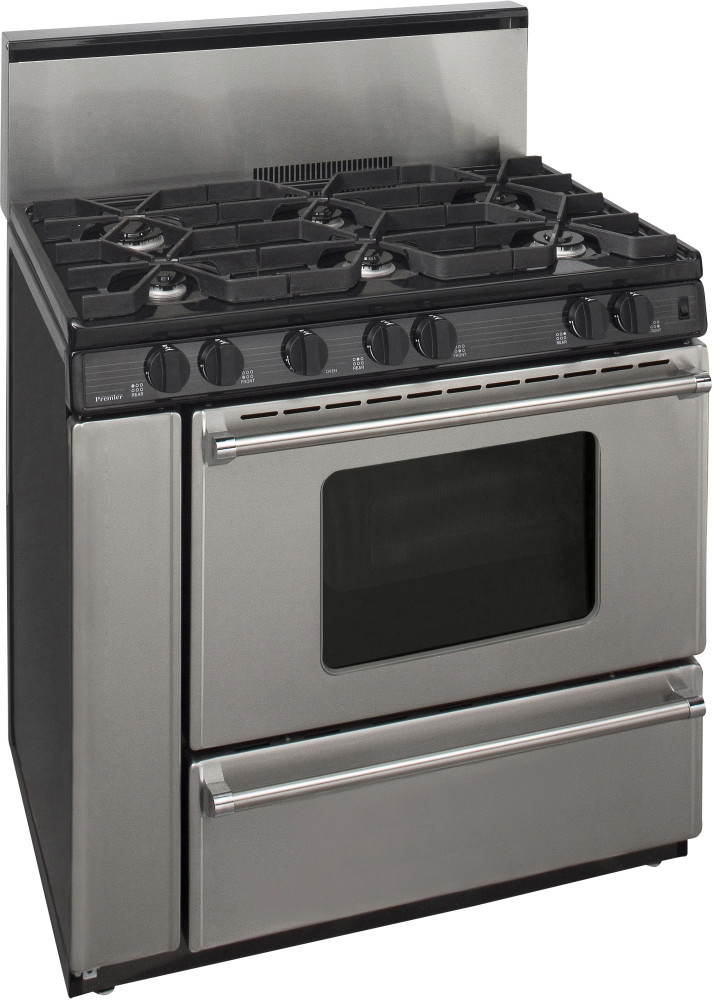 Premier P36S3282P 36 Inch Freestanding Gas Range with 6 Sealed Variable