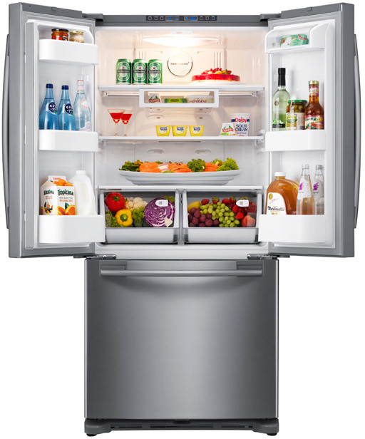 Samsung RF217ABRS 20 cu. ft. French Door Refrigerator with Twin Cooling ...