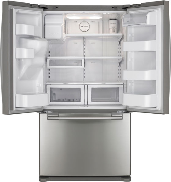 Samsung RF26VABWP 25.5 cu. ft. French-Door Refrigerator with 5 Glass