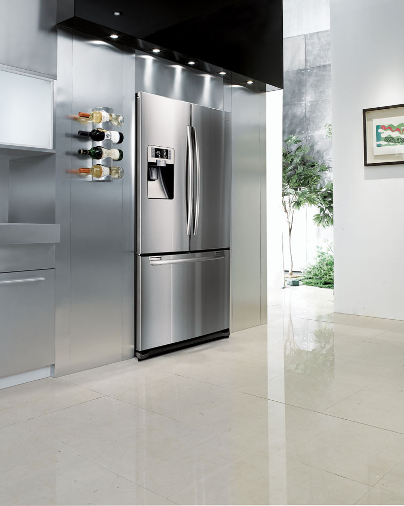 Samsung RFG297AARS 28.5 cu. ft. FrenchDoor Refrigerator with 5 Glass