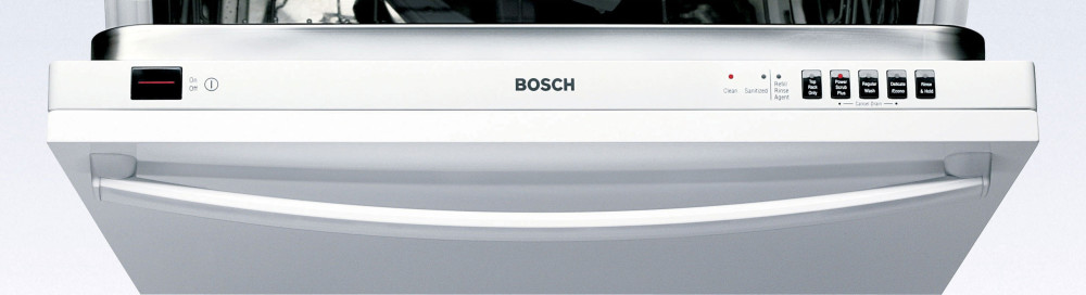 Bosch SHX46A02UC Fully Integrated Dishwasher with 4 Wash Cycles, Platinum Mid Racks & Silence ...