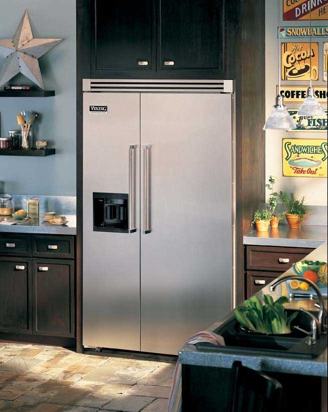 Viking VCSB483DSS 48 Inch Builtin Side by Side Refrigerator with