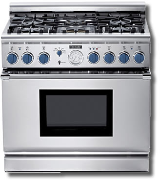 Thermador PD366BS 36 Inch Pro-Style Dual-Fuel Range with 6 ...
