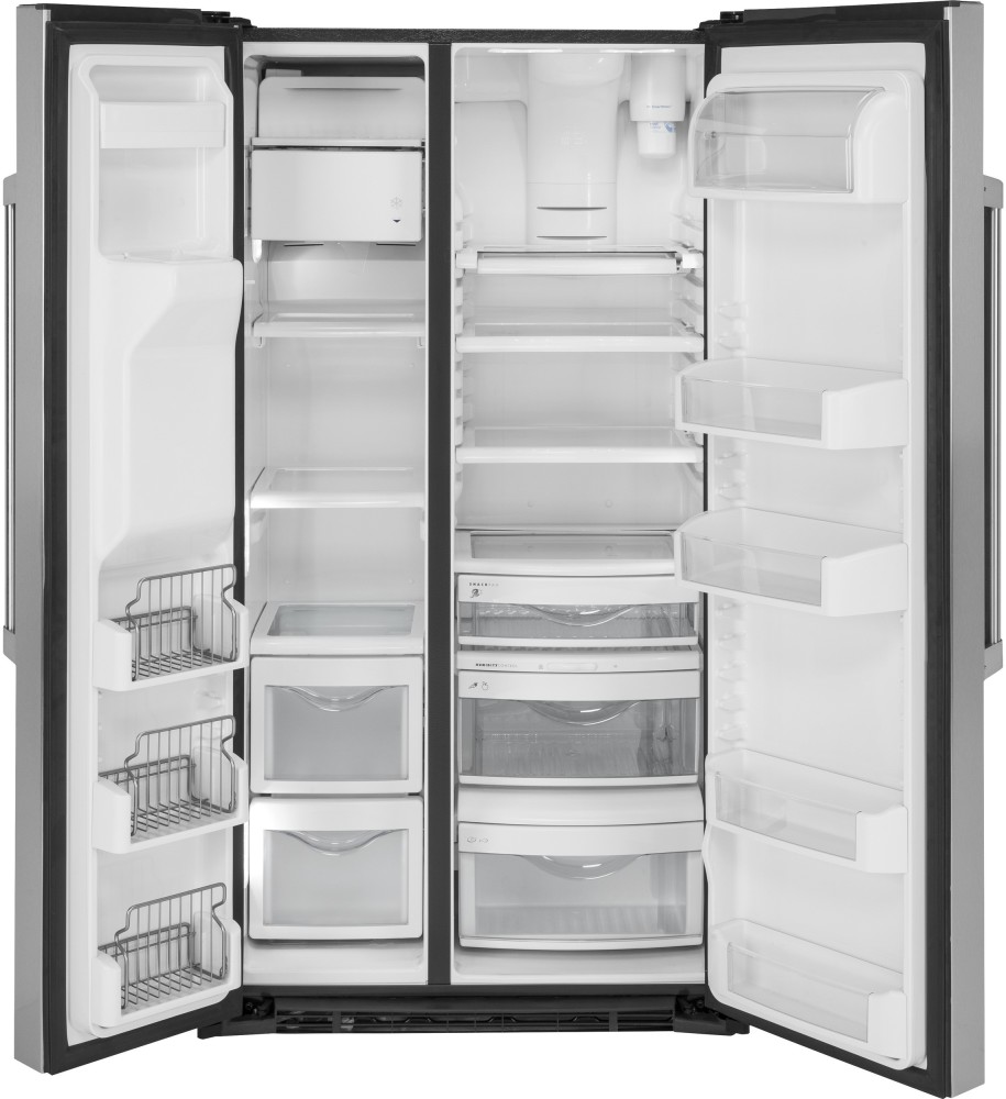 GE CZS22MSKSS 36 Inch Counter Depth Side by Side Refrigerator with 22.1 ...