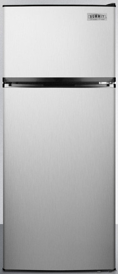 Summit FF1159SSIM 24 Inch Counter Depth Top-Freezer Refrigerator with ...
