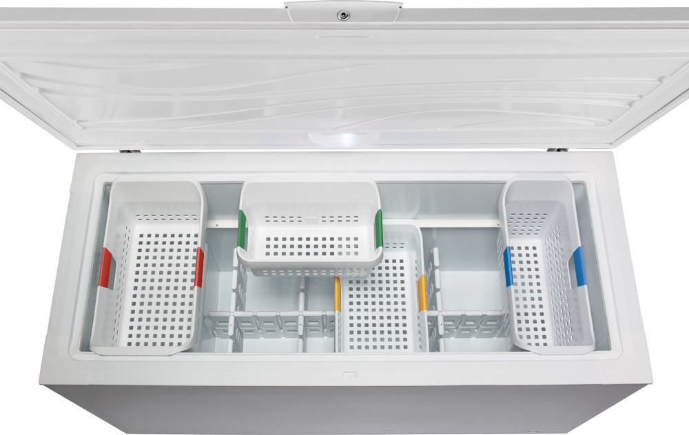 Frigidaire FFFC22M6QW 21.6 cu. ft. Chest Freezer with 4 Adjustable Storage Baskets, LED Lighting