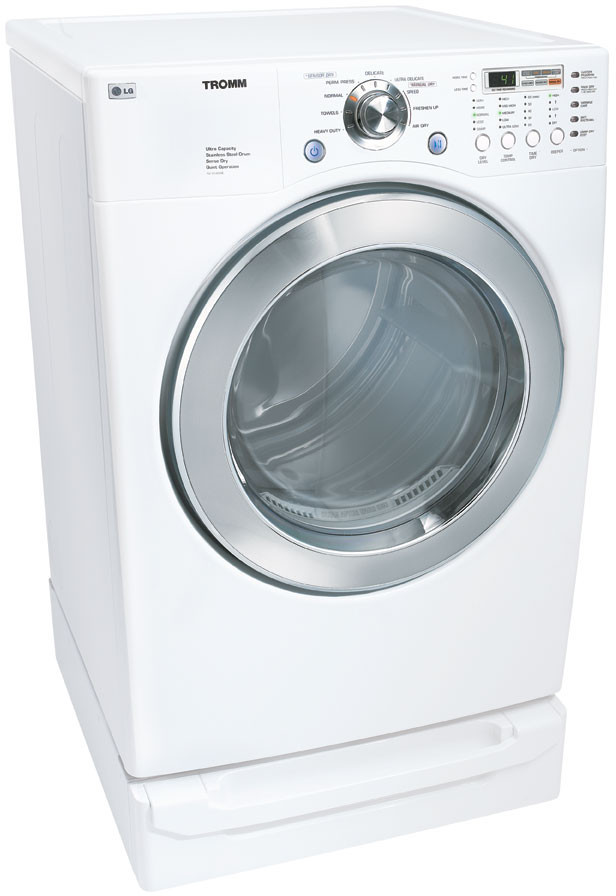 LG DLE5977W 27 Inch Electric Dryer with 7.3 Cu. Ft. Capacity & 9 Drying
