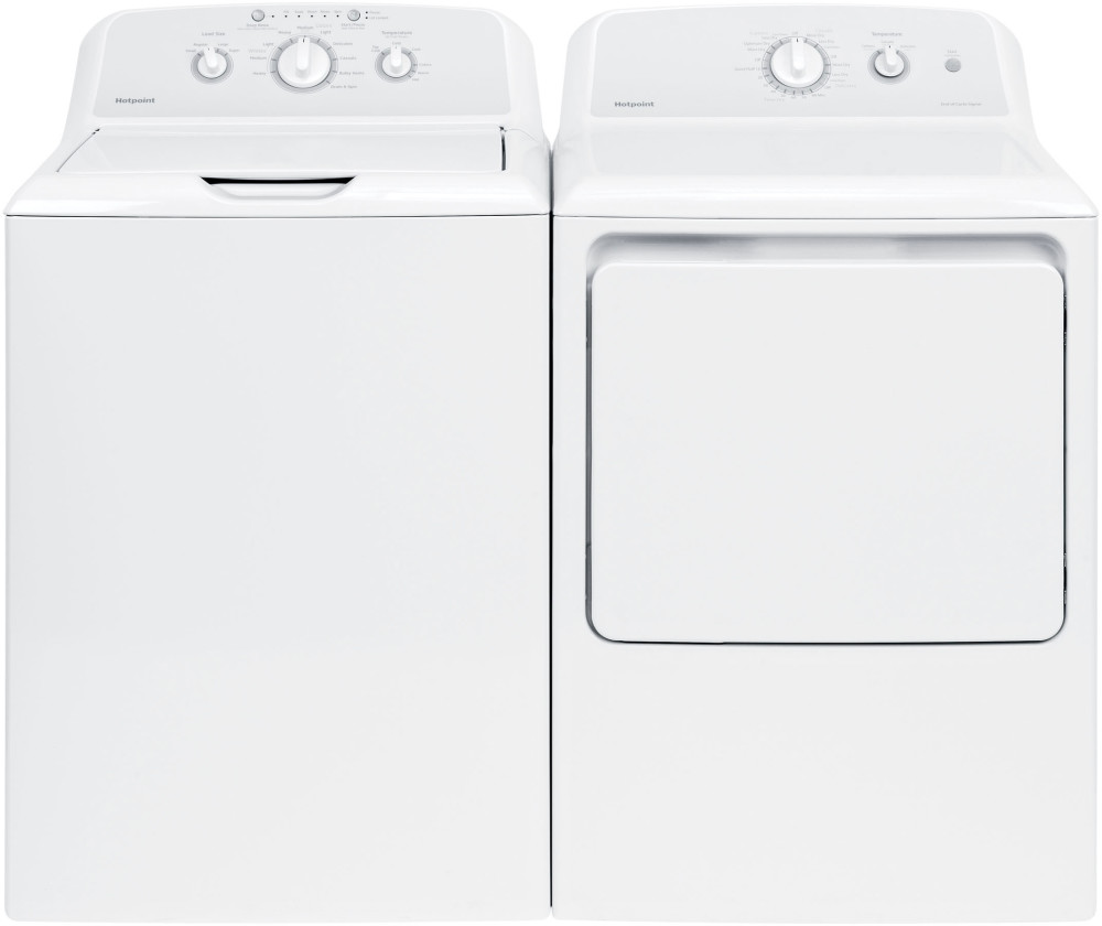 GE HTW240ASKWS 27 Inch Top Load Washer with 3.6 cu. ft. Capacity, 10 Wash Cycles, 700 RPM Spin