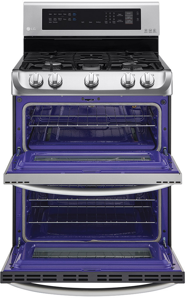 LG LDG4313ST 30 Inch Freestanding Double Oven Gas Range with 6.9 Total