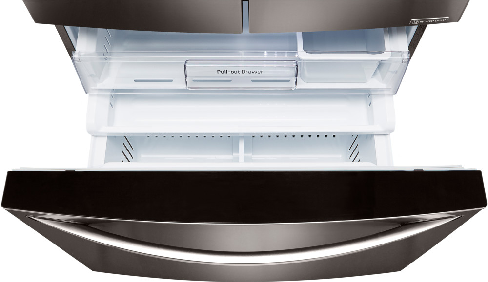LG LFXC24726D 36 Inch Counter Depth French Door Refrigerator with 24.0