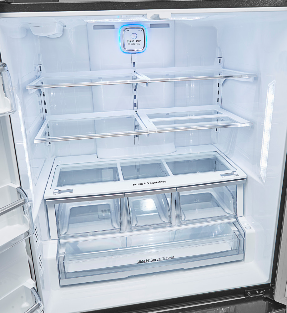 LG LFXC24726D 36 Inch Counter Depth French Door Refrigerator with 24.0