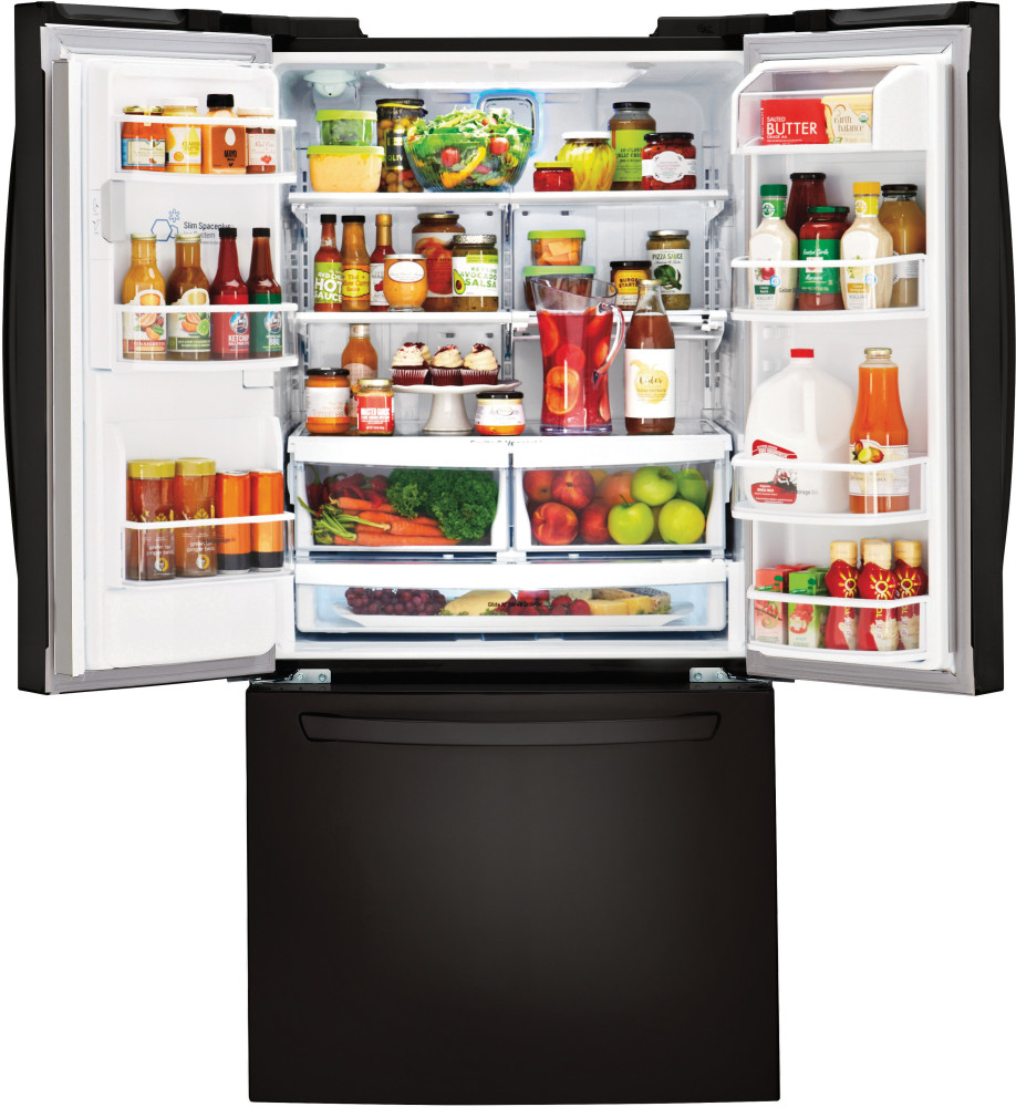 LG LFXS24623B 33 Inch French Door Refrigerator with 24.0 cu. ft ...
