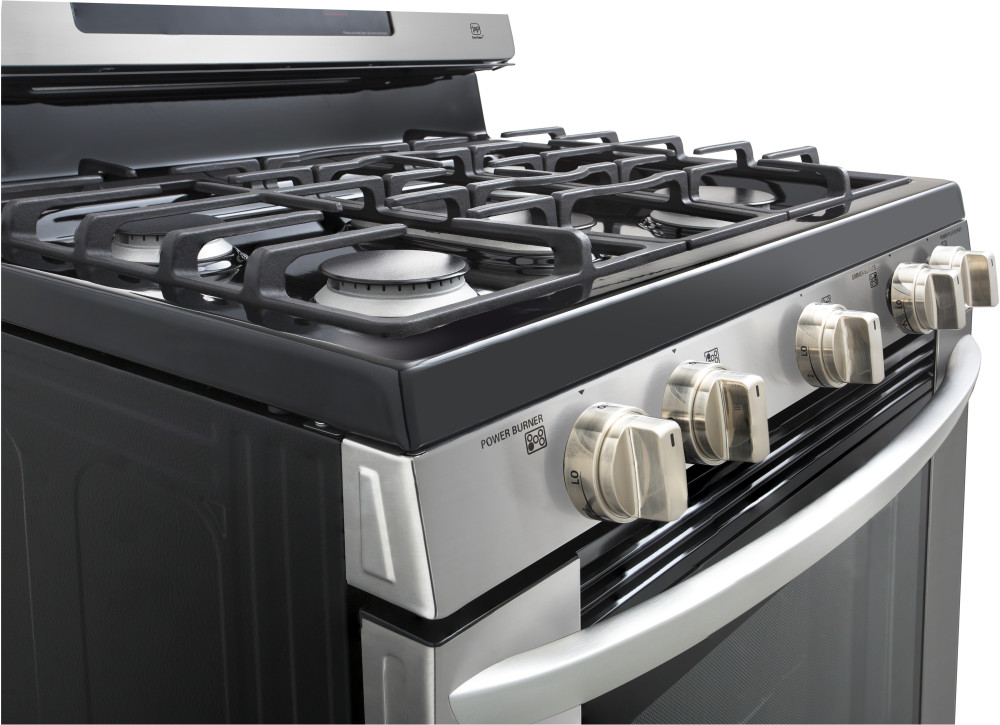 LG LRG3061ST 30 Inch Gas Range with 5 Sealed Burners, 5.4 cu. ft. Oven