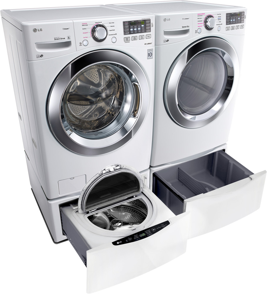 LG WM3370HWA 27 Inch 4.3 cu. ft. Front Load Washer with 7 Wash Cycles