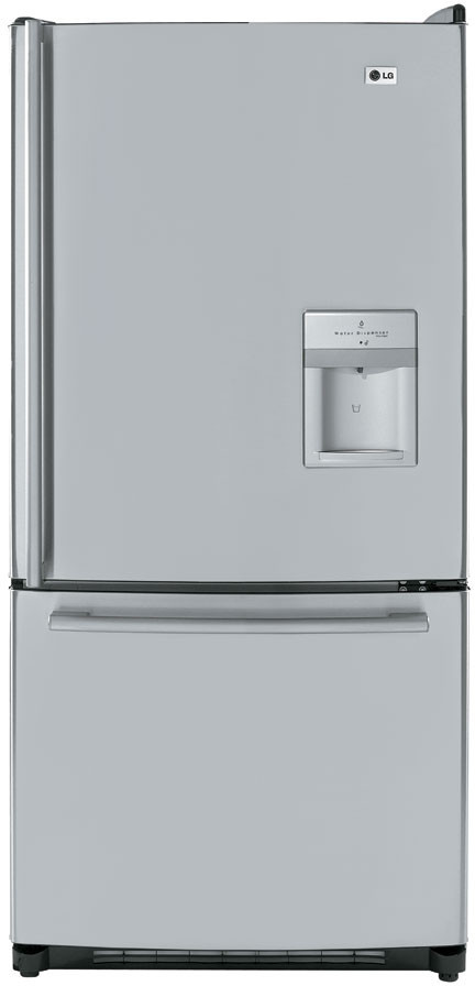 Bottom Freezer Refrigerator With Icemaker And Water Dispenser LG LRBC22544 22.4 Cu. Ft. Bottom Freezer Refrigerator with Swing