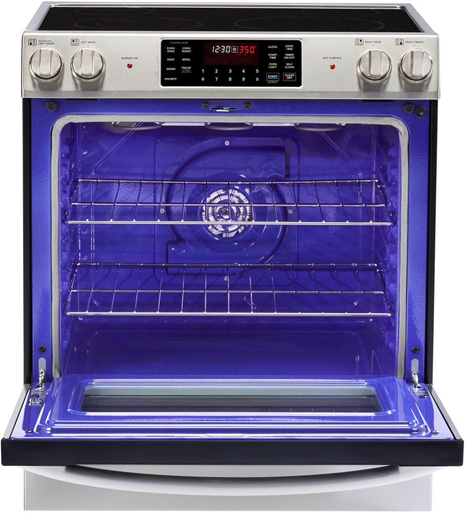 LG LSE3090ST 30 Inch Freestanding Electric Range with 4 Radiant