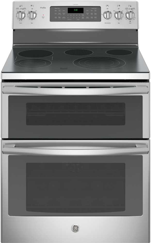 GE PB980SJSS 30 Inch Freestanding Double Oven Electric Range with 5