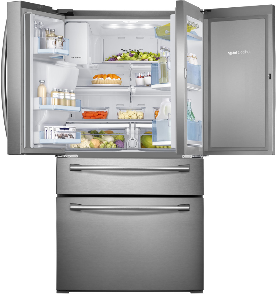 Samsung RF30HBEDBSR 36 Inch French Door Refrigerator with 29.5 cu. ft