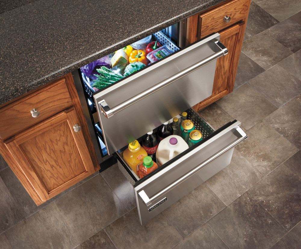 Viking VRDI5240DSS 24 Inch Undercounter Double Drawer Refrigerator with