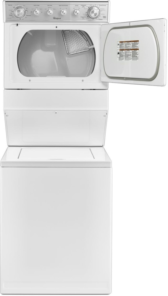 Whirlpool WET4027EW 27 Inch Electric Laundry Center with 2.5 cu. ft