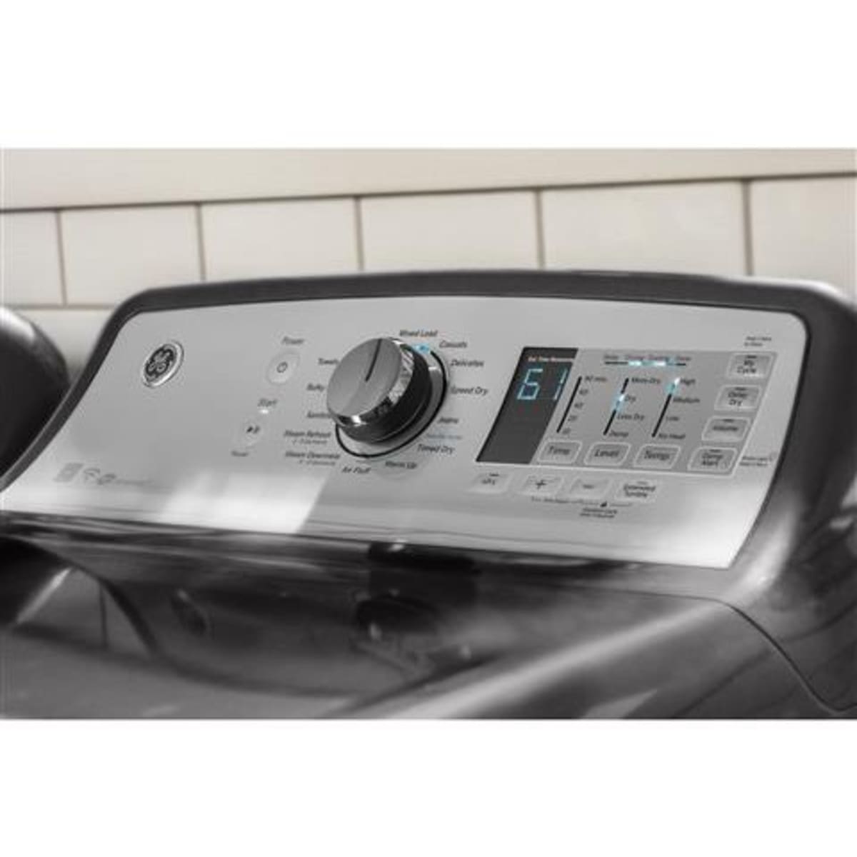 GE GTD75ECPLDG - 27 Inch Smart Electric Dryer Controls