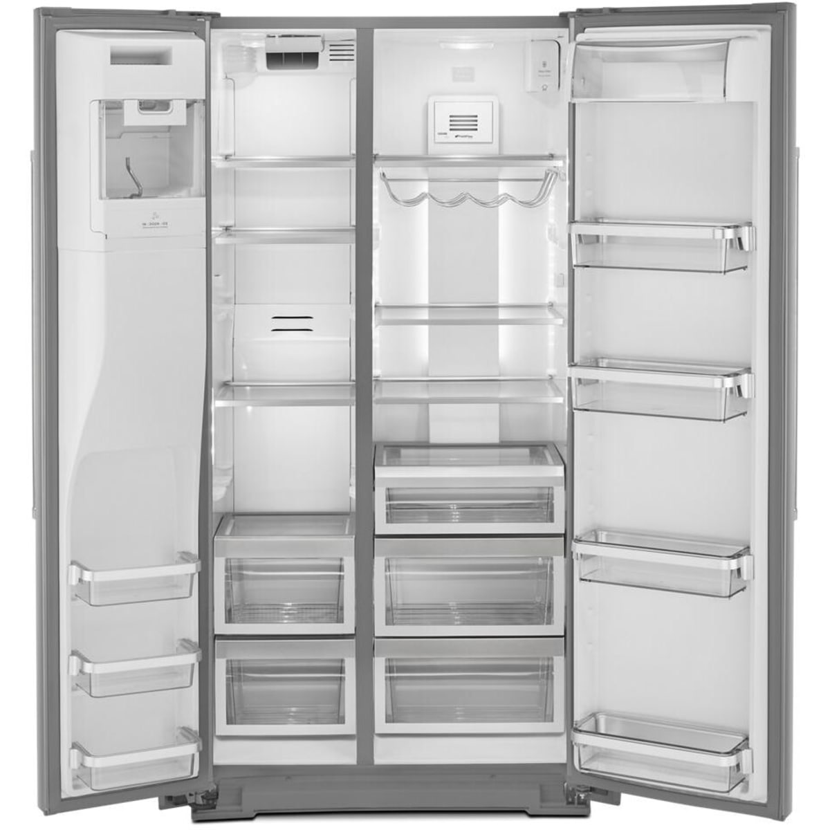 KitchenAid KRSC703HPS - 22.6 cu ft. Counter-Depth Side-by-Side Refrigerator with Exterior Ice and Water and PrintShield™ Finish