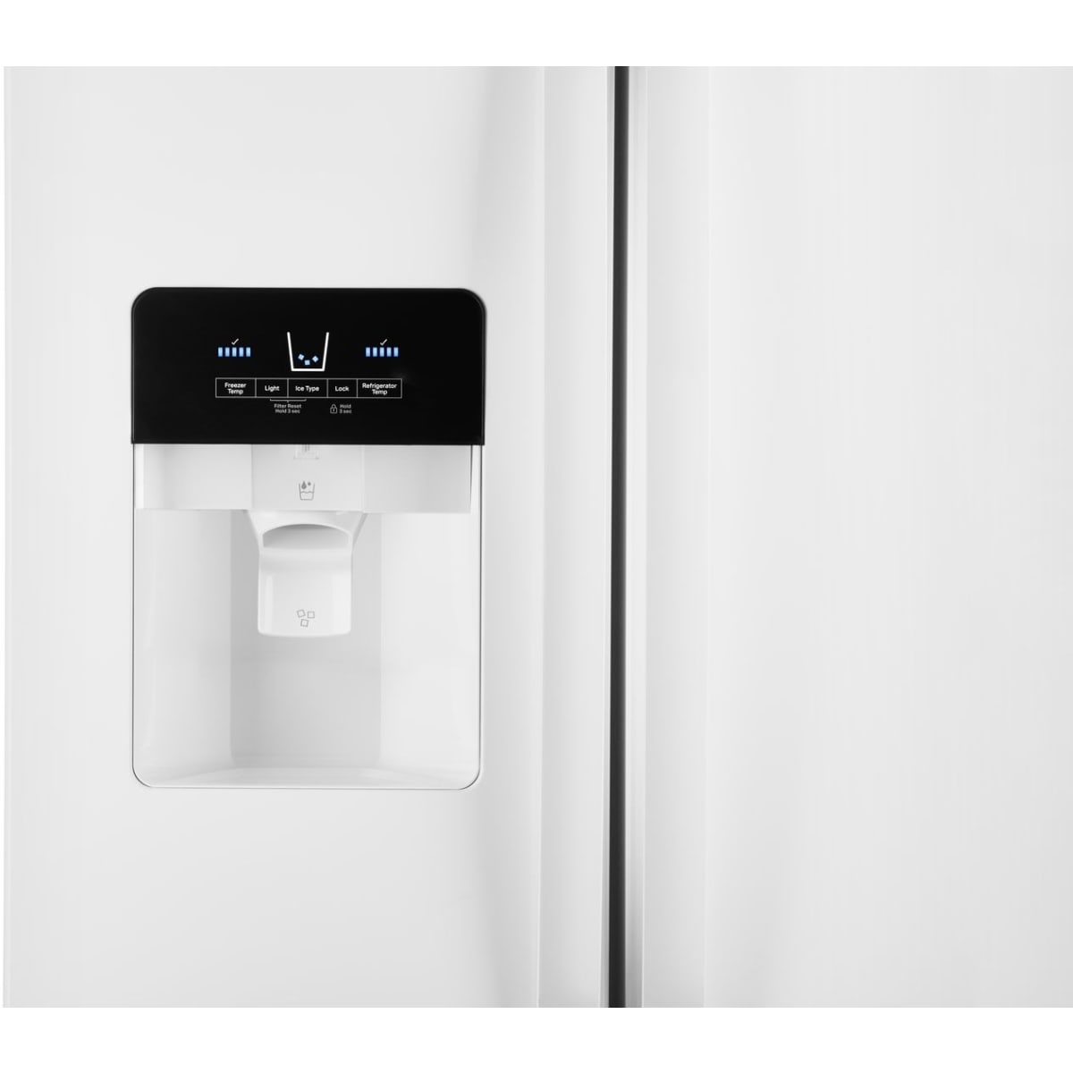 Whirlpool WRS321SDHW - Exterior Ice and Water Dispenser with EveryDrop™ Water Filtration in White