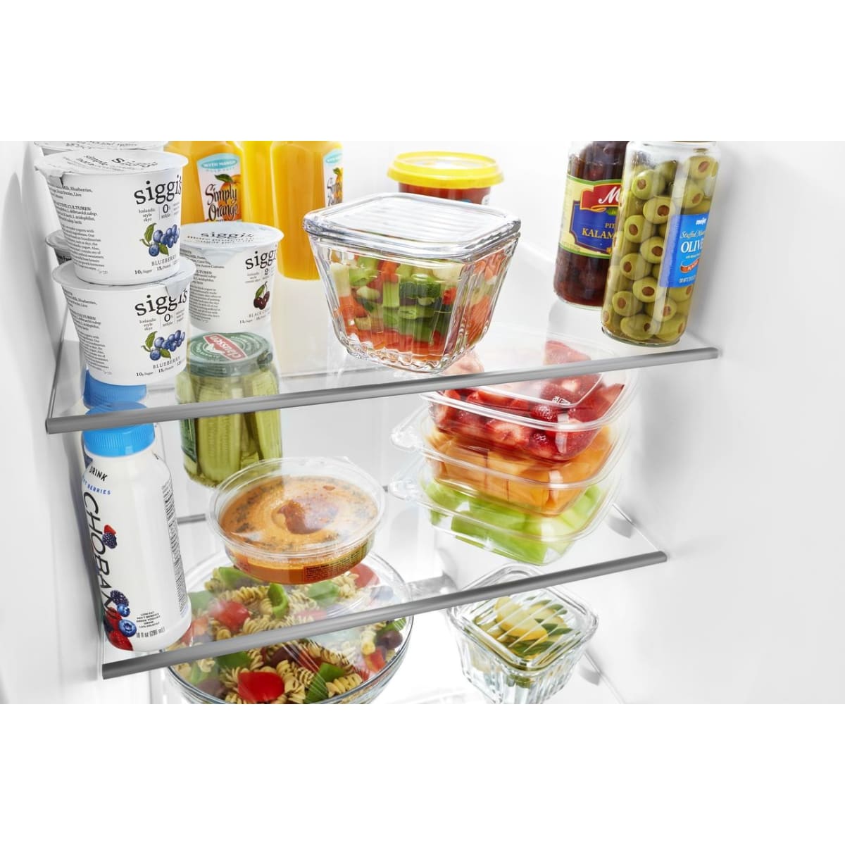 Whirlpool WRS321SDHW - Frameless Glass Shelves