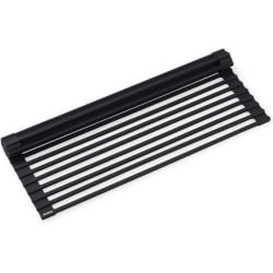 Multipurpose Workstation Sink Roll-Up Dish Drying Rack  - Workstation Multipurpose Over Sink Roll-Up Dish Drying Rack in Black view
