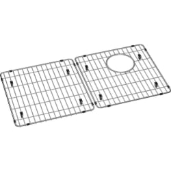 14 Inch Stainless Steel Rear Right Drain Opening Bottom Grid  - Elkay Stainless Steel Bottom Grid view