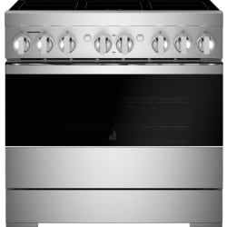 36 Inch Freestanding Induction Smart Range  - 36 Inch Freestanding Professional Induction Smart Range in Front View view