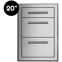 20 Inch Pro-Grade Luxury Triple Drawer  - 20 Inch Pro-Grade Luxury Triple Drawer view