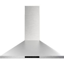 36 Inch Wall Mount Chimney Range Hood - Front View view