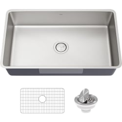 Undermount Single Bowl Kitchen Sink  - Front view
